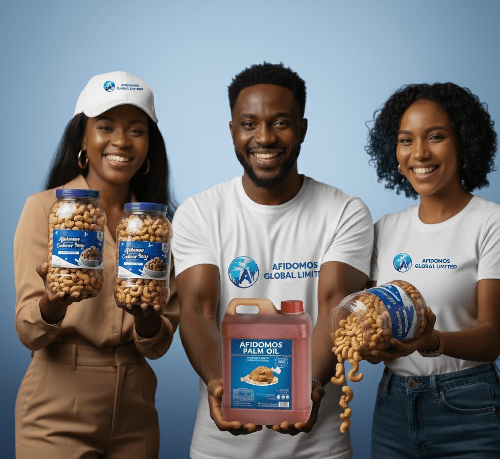 About Afidomos Global Limited | Agro Export, palm oil, cashew nuts
